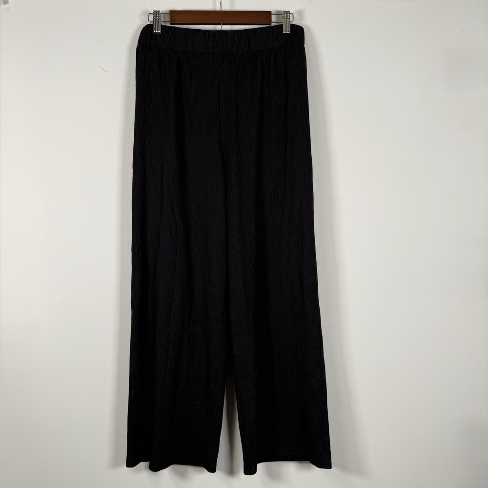H&M Women's Casual‎ Pant Crinkle Black Size Large